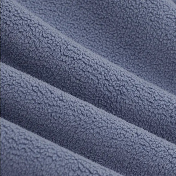 SOLD!! NWT Love, Bonito Shelby Micro-fleece Drawstring Top in Steel Blue - Picture 5 of 6